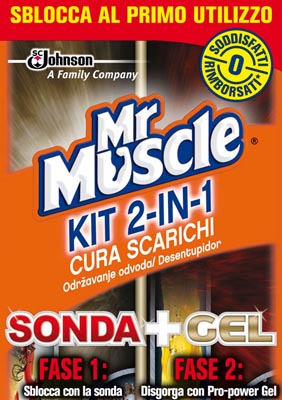 Mister muscolo cura scarichi kit 2 in 1 saponeshop Mr muscolo wc